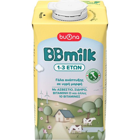 Buona BBmilk 1-3 Years Течно мляко за деца от 1 до 3 години, съобразено с нуждите на тяхното развитие 500ml