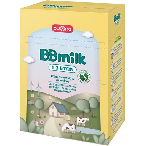 Buona BBmilk 1-3 Years Мляко на прах за деца от 1 до 3 години, съобразено с нуждите на тяхното развитие 800g (2x400g)