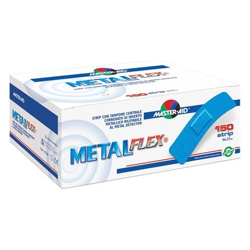 Master Aid Metal Flex Stips Blue 86mm X 25mm 150 броя