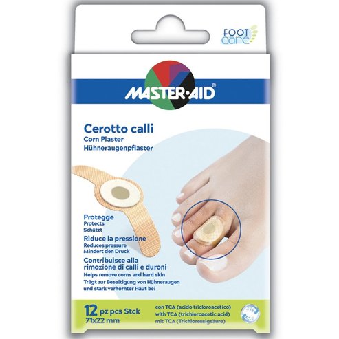 Master Aid Cerotto Calli Corn Plaster 71x22 mm 12 бр