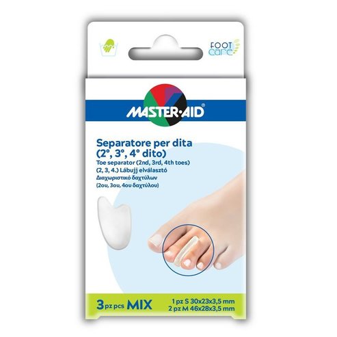 Master Aid Toe Separator Разделители за пръстите на краката 3 броя Mix
