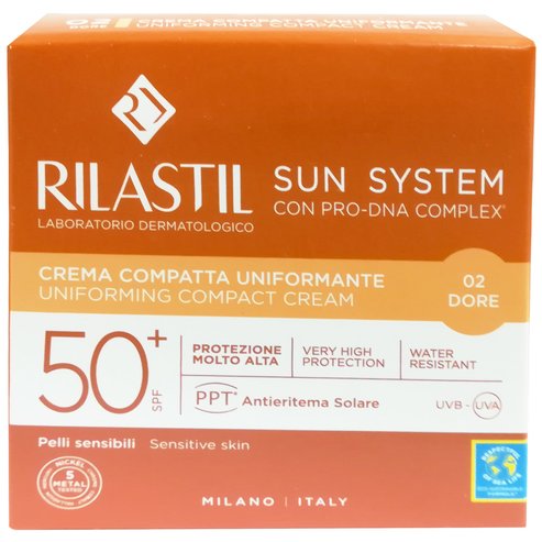 Rilastil Sun System Uniforming Compact Cream Spf50+, 10g - 02 Dore