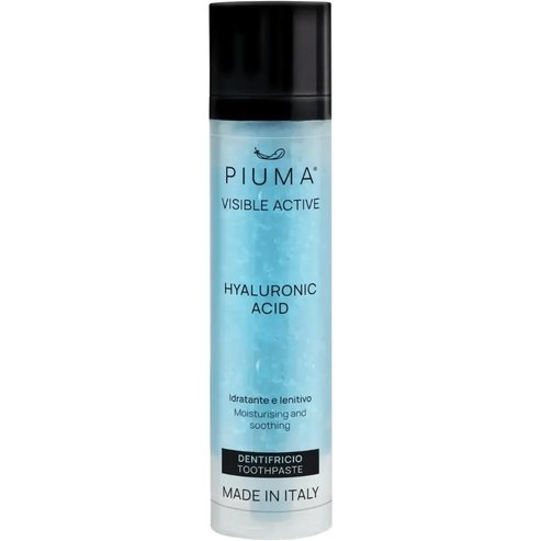 Piuma Visible Active Hyaluronic Acid Toothpaste Паста за Зъби с Хиалуронова Киселина, която Помага за Хидратацията & Поддържането на Венците с Вкус на Мента 75ml