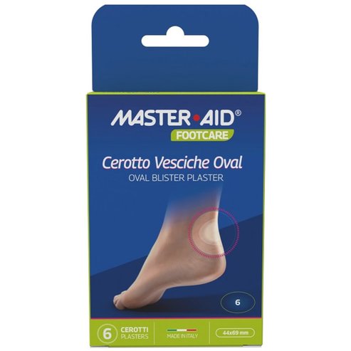 Master Aid Footcare Oval Blister Plaster Хидроколоидна лепенка за мехури 6 броя