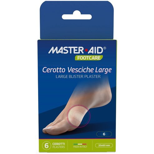Master Aid Footcare Large Blister Plaster Хидроколоидна лепенка за мехури 6 броя