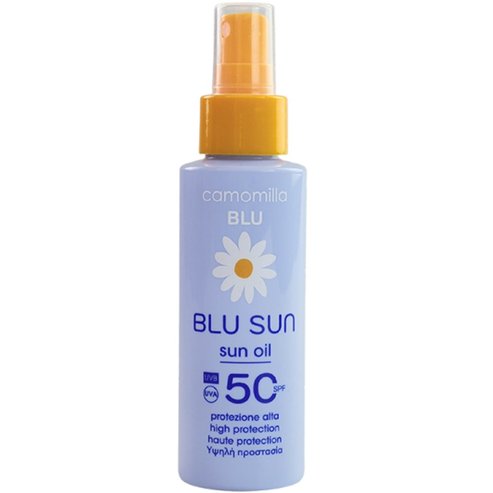 Camomilla Blu Sun Light Dry Touch Texture Spf50 Sunscreen Body Oil Слънцезащитно олио за тяло с висока защита с изключително немазна лека текстура 100ml