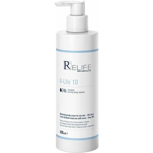 Menarini Relife U-Life 10 Moisturizing Body Cream 10% Urea 400ml