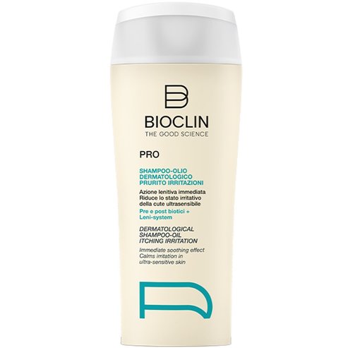 Bioclin Pro Hair Dermatological Itching Irritation Shampoo-Oil Почистващ Шампоан под Формата на Масло за Чувствителен Скалп с Действие Против Омазняване, Сърбеж & Раздразнения 200ml