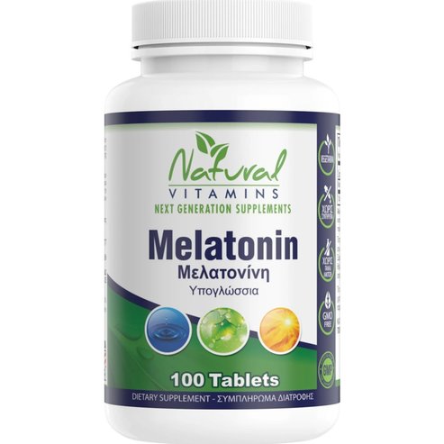 Natural Vitamins Melatonin 100 Sublingual Tablets