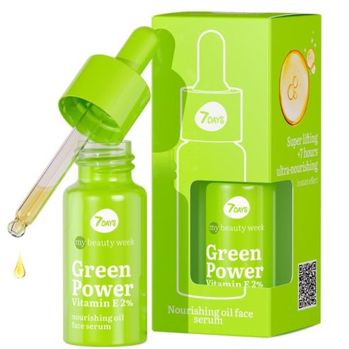7DAYS My Beauty Week Green Power Vitamin E Nourishing Oil Face Serum 20ml
