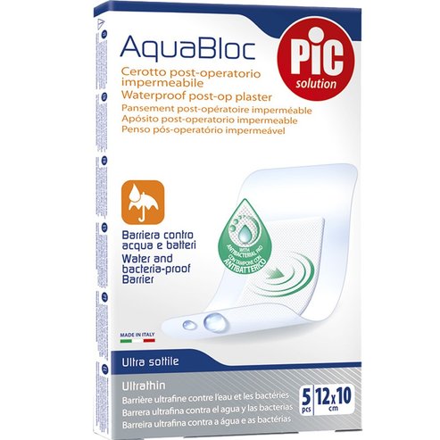 Pic Solution Aquabloc Waterproof Post-op Plaster 5 бр - 12cm x 10cm