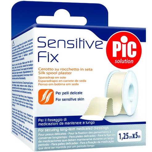 Pic Solution Sensitive Fix Silk Spool Plaster 1 бр - 1.25cm x 5m