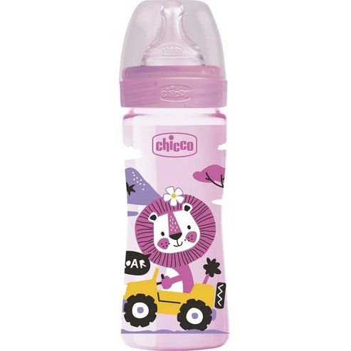 Chicco Well-Being Anti-Colic System 2m+, 250ml - розово