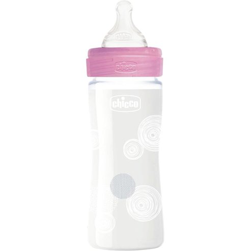 Chicco Well Being Anti Colic System 0m+, 240ml - Розово