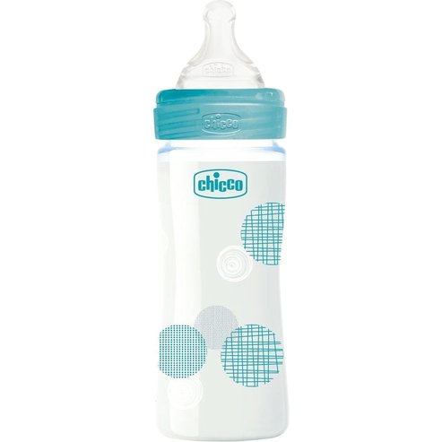 Chicco Well Being Anti Colic System 0m+, 240ml - Светло синьо