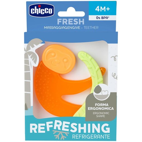 Chicco Refreshing Teether with Ergonomic Shape 4m+, 1 Парче - Портокал