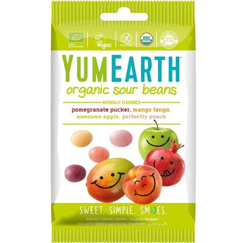 YumEarth Organic Sour Beans 50g