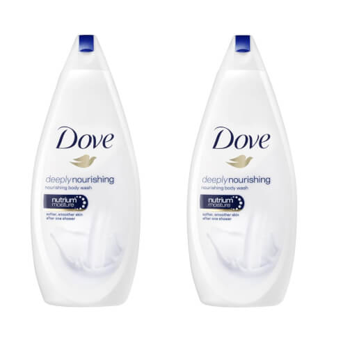 Dove Дълбоко подхранващ дневен овлажняващ душ гел 2x750ml пакет 1+1