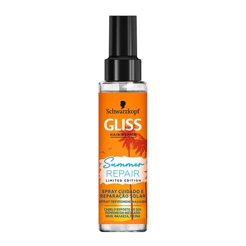 Schwarzkopf Gliss Summer Repair Spray Ремонтира изтощена коса от слънцето.100ml