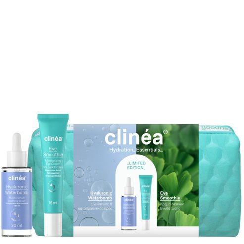 Clinéa Promo Limited Edition Hyaluronic Waterbomb 30ml & Eye Smoothie 15ml  & Подарък торбичка 1 бр