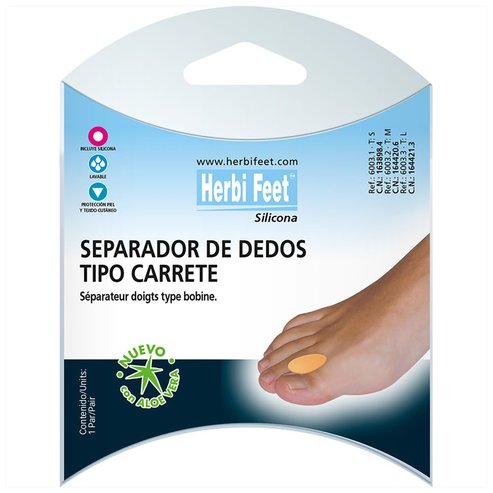 Herbi Feet Toe Spreaders Μπεζ 2 бр - Medium