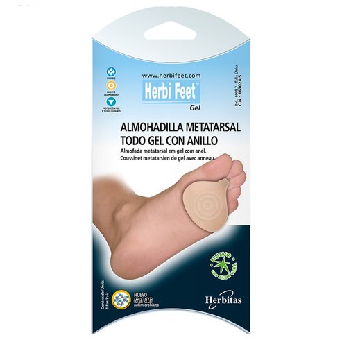 Herbi Feet Silicone Metatarsal Cushion with Ring One Size 2 бр