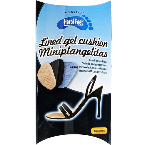 Herbi Feet Miniplangelitas Lined Gel Cushion Бежов 1 Чифт, Код 6008.19