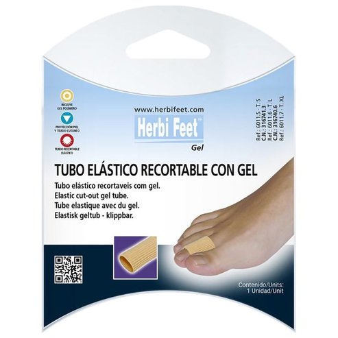 Herbi Feet Elastic Cuttable Gel Tube 1 бр - Large