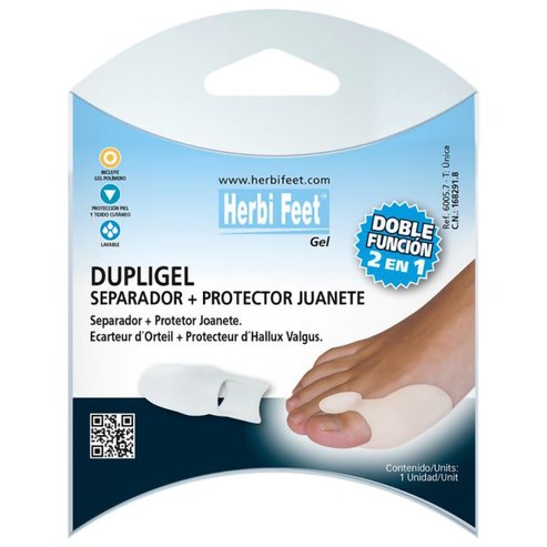 Herbi Feet Dupligel Toe Speader & Bunion Protector One Size 1 бр