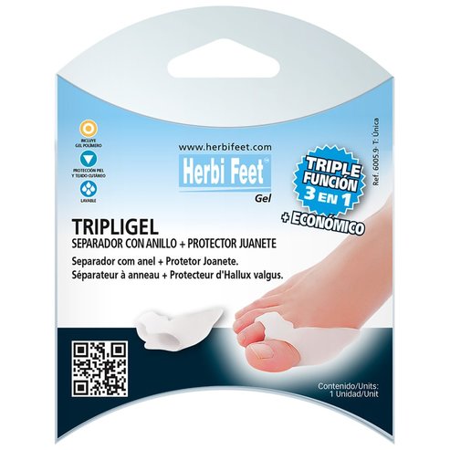 Herbi Feet Triplegel Ring & Toe Seperator + Bunion Protectror One Size 1 бр