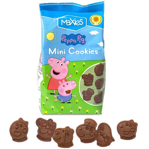 Maxies Peppa Pig Mini Cookies Детски зърнени бисквити с какао 100g