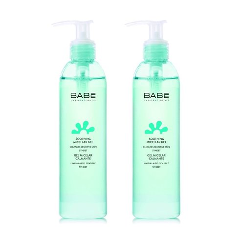 Babe Essentials PROMO PACK Soothing Micellar Gel мицеларен гел Почистване на лицето 2x245ml