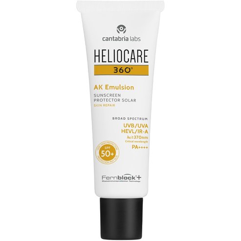 Heliocare 360 AK Emulsion Spf50+ Protector Solar Sunscreen Αντηλιακό Γαλάκτωμα Προσώπου Πολύ Υψηλής Προστασίας με Επανορθωτική Δράση 50ml