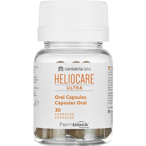 Heliocare Ultra Συμπλήρωμα Διατροφής Βιταμινών, Καροτενοειδών & Εκχυλίσματος Ινδικής Φτέρης με Ισχυρές Αντιοξειδωτικές Ιδιότητες για Προστασία Έναντι των Ελεύθερων Ριζών Μετά από Έκθεση στον Ήλιο 30caps