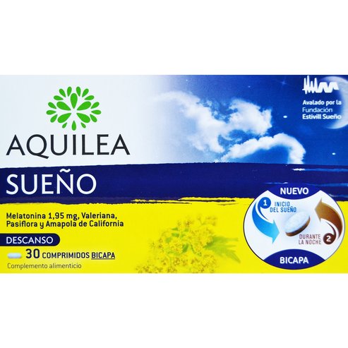 Aquilea Sueno Хранителна добавка с мелатонин за релаксация и сън 30tabs