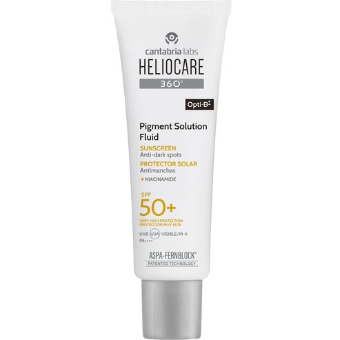Heliocare 360 Pigment Solution Spf50+ Fluid Sunscreen Αντηλιακό Προσώπου Πολύ Υψηλής Προστασίας που Προστατεύει, Προλαμβάνει & Διορθώνει τις Δυσχρωμίες 50ml