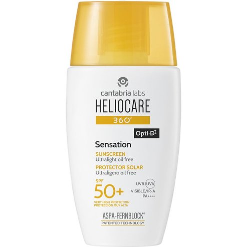 Heliocare 360 Sensation Spf50+ Ultralight Oil Free Sunscreen Αντηλιακό Προσώπου Πολύ Υψηλής Προστασίας Ανάλαφρης Υφής & Oil-Free Σύνθεσης για Καθημερινή Χρήση με Βιταμίνη Ε & Β5 50ml