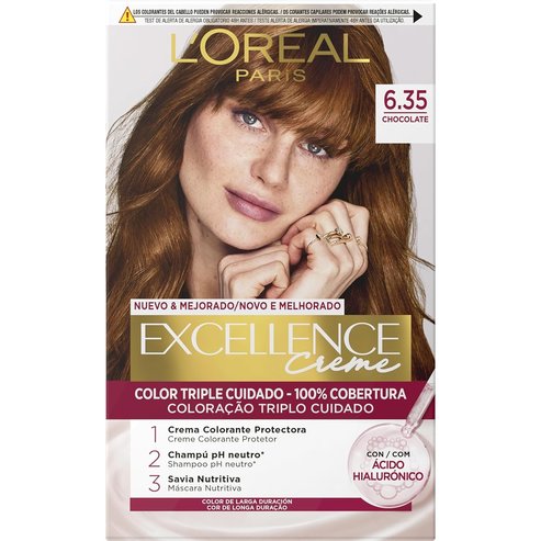 L\'oreal Paris Excellence Creme Боя за коса 1 брой - 6,35 Топло кафяво