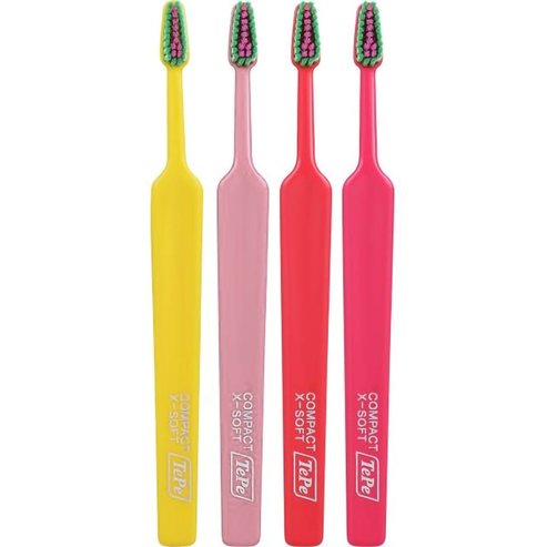 Tepe Colour Compact Extra Soft Toothbrush 4 бр - Multicolor 4