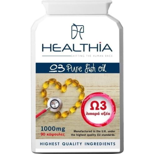 Healthia Omega 3 Pure Fish Oil 1000mg 90caps