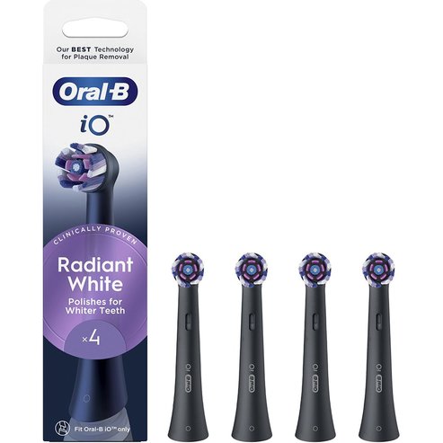 Oral-B iO Radiant White Brush Heads Black 4 бр