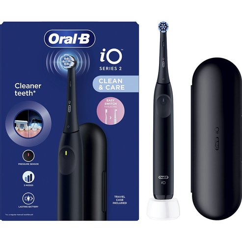 Oral-B iO Series 2 Clean & Care Electric Toothbrush with Travel Case 1 бр - Black