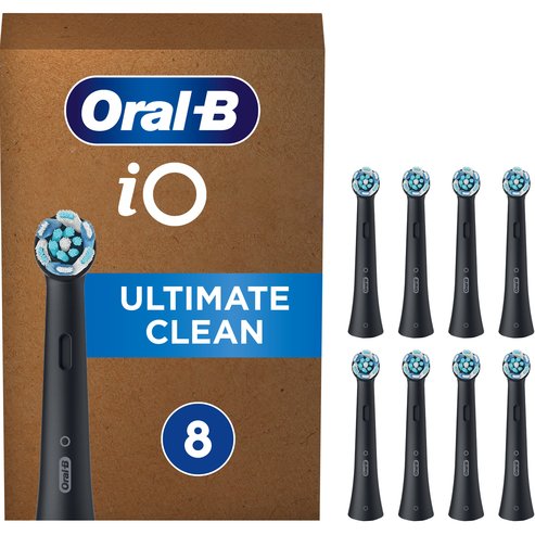 Oral-B iO Ultimate Clean Brush Heads Black 8 бр