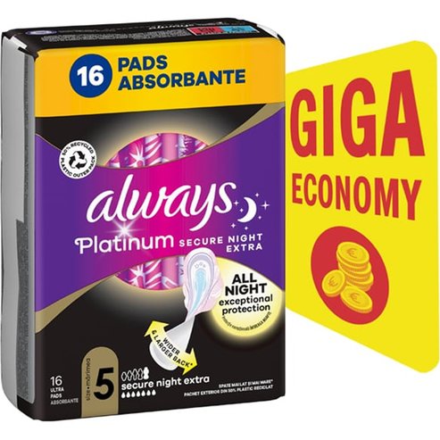 Always Promo Platinum Secure Night Extra Size 5, 16 бр