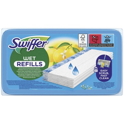 Swiffer Wet Refills Easy Scrub Fast Clean 10 бр