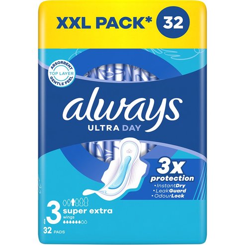Always Ultra Day Super Extra Size 3 Wings Pads 32 бр