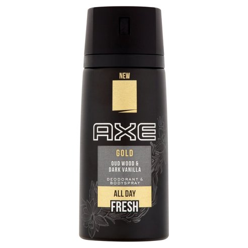 Axe Gold Body Spray Дезодорант, 48-часово усещане за свежест, с изкусителен аромат 150ml