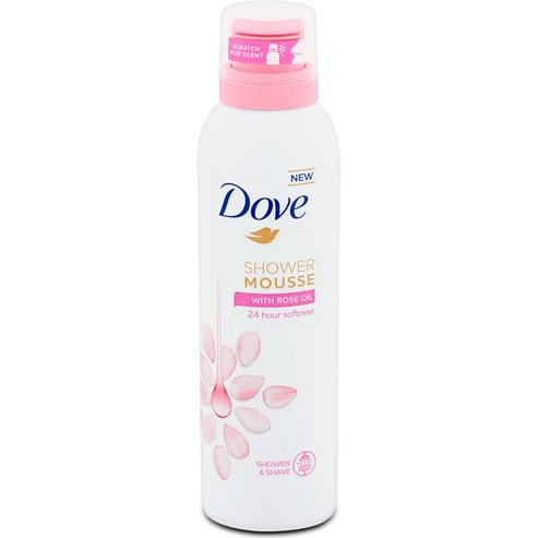 Dove Body Wash Shower Mousse with Rose Oil Нежна почистваща пяна обогатена с розово масло 200ml