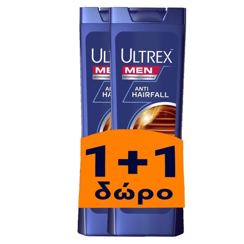 Ultrex PROMO PACK Anti Hairfall Shampoo 2x360ml 1+1 Подарък