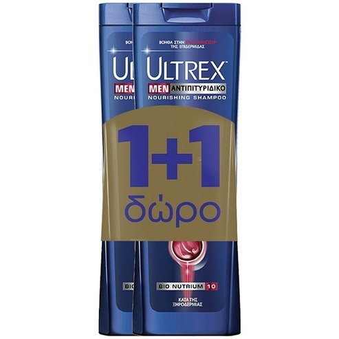 Ultrex Dry Scalp Care мъжки шампоан и балсам за суха коса, 400мл 1+1 подарък